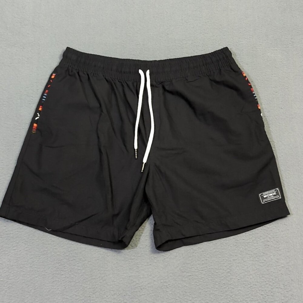 Wowie Shorts Men's XL Black OG Casual Short Athletic Drawstrings Pockets